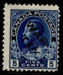 CANADA GV SG225, 5c blue, M MINT. Cat £130.