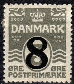 Denmark #163 F-VF Unused CV $3.75 (X1457)