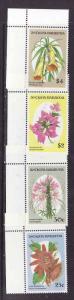 Antigua-Sc#1650//1657-unused NH 1/2 set-Flowers-1993-