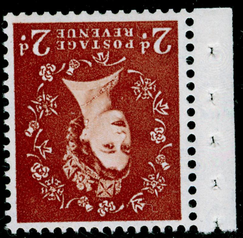 SG573Wi, 2d light red-brown, NH MINT. Cat £140. WMK MULTIPLE. WMK INV