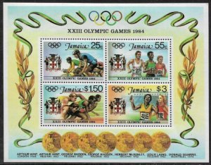 Jamaica #580a MNH S/Sheet - 1984 Summer Olympics