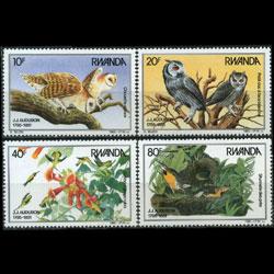 RWANDA 1985 - Scott# 1226-9 Birds Set of 4 NH