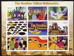 Eritrea 2003 The Beatles Yellow Submarine #2 imperf sheet...