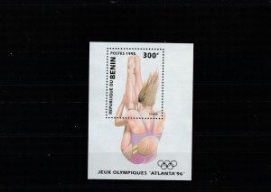 Benin  Scott#  740  MNH  S/S  (1995 Diving)