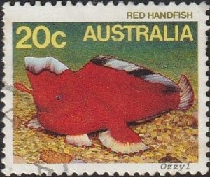 Australia #906 1985 20c Red Handfish USED-F-VF-NH. 