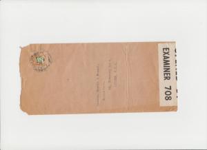 IRELAND TO UK 1941, CENSOR COVER (EXAM 708) 2d RATE(SEE BELOW)