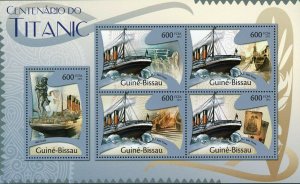 Titanic Stamp RMS Ship Transportation Historical Event S/S MNH #5740-5744