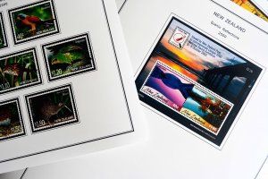 COLOR PRINTED NEW ZEALAND 2000-2004 STAMP ALBUM PAGES (88 illustrated pages)