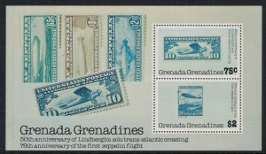 Grenada-Grenadines #269* NH  CV $2.50 Lindbergh Souvenir sheet
