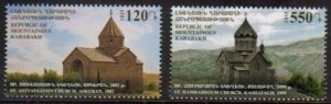 Armenia, Nagorno Karabakh #112-113  2015 issue  New Churches Set of 2