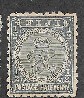 Fiji #53 1/2p greenish black   (MNH) CV $7.00