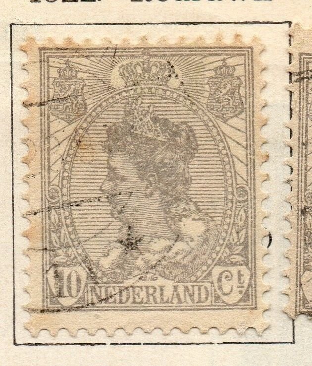 Holland 1922 Early Issue Fine Used 10c. 108587