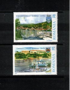 Romania Sc 5003-4 MNH Set of 12007- Danube River Harbors - HS09