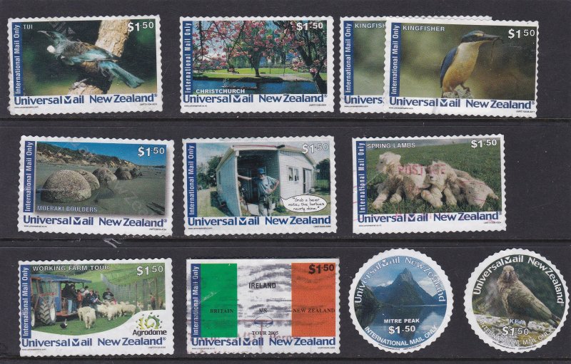 New Zealand Universal Mail Private Post Accumulation of Used Stamps