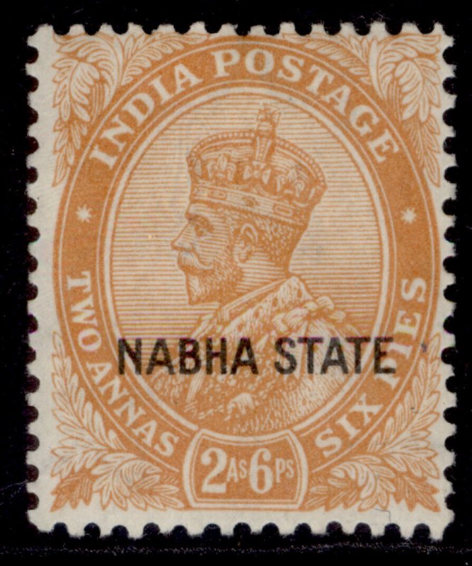 INDIAN STATES - Nabha GV SG65, 2a 6p orange, LH MINT.