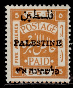 PALESTINE GV SG64, 5m yellow-orange, M MINT.