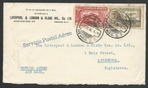 MEXICO 1935 commercial airmail cover to UK.................................10613