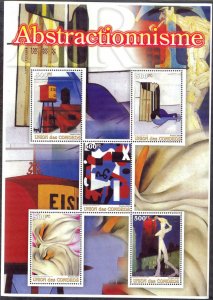 Comoros 2005 Art Paintings Abstractionism Sheet MNH Private