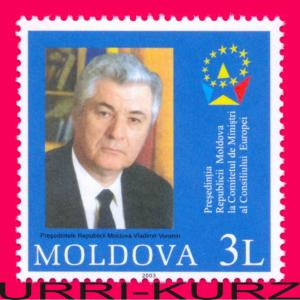 MOLDOVA 2003 Famous People President Vladimir Voronin Council of Europe 1v MNH