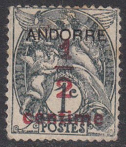 French Andorra P1 MNG CV $1.25