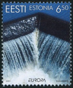 Estonia #415 Europa Waterfall 6.50K Postage Stamp 2001 Eesti Mint LH