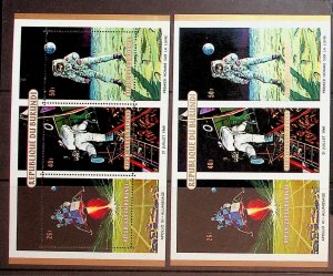 BURUNDI Sc 302 NH PERF+IMPERF S/S OF 1969 - SPACE. Sc$27