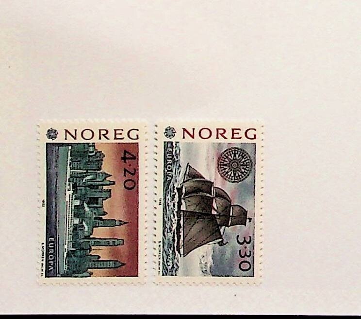 NORWAY Sc 1024-5 NH ISSUE OF 1992 - EUROPA - (FMJ25)