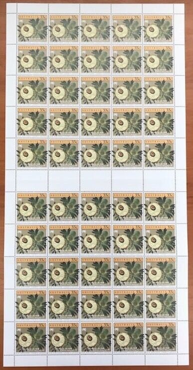 Australia 1986 33c Bicentennial Cook Voyage (Banksia) sheet of 50 MUH**