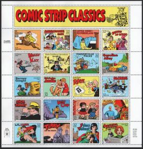 SC#3000 32¢ Comic Strip Classics Sheet of Twenty (1995) MNH