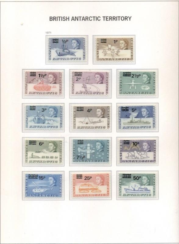 BRITISH ANTARCTIC TERRITORY & SOUTH GEORGIA COLLECTION 1963-2000 Scott $1,053.00