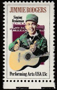 # 1755 MINT NEVER HINGED ( MNH ) JIMMIE RODGERS AND LOCOMOTIVE