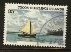 Cocos Keeling Islands Scott 28 1976 Jukung ship