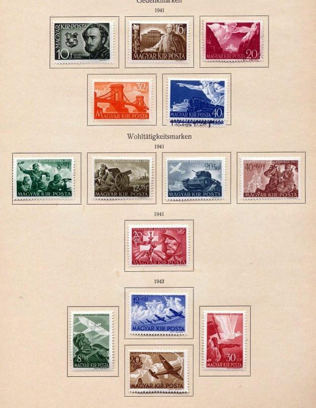 Hungary 1940s M&U Collection Dues Red X Air 120+Items (Wa 654