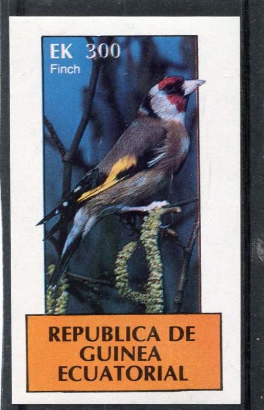 Equatorial Guinea 1976 FINCH BIRD s/s Imperforated Mint (NH)