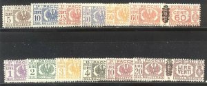 ITALY #Q37-48 Mint NH - 1945 Parcel Post Set