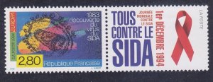 France 2419a MNH 1994 EUROPA Discover For AIDs Virus w/Label Issue