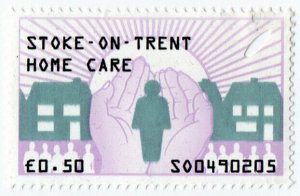(I.B) Elizabeth II Revenue : Home Care 50p (Stoke-on-Trent)