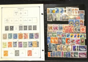 Paraguay Stamp Collection on 50 Scott International & Minkus Pgs, 1879-1972 (BC)