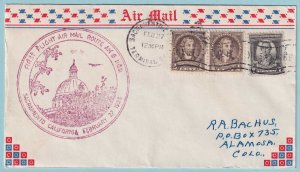 UNITED STATES FIRST FLIGHT COVER - 1933 FROM SACRAMENTO CALIFORNIA - CV170