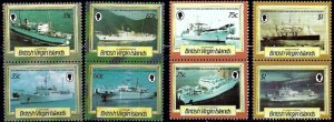 British Virgin Is 547-54 MNH 1986 Ships in vertical pairs (ap1140a)