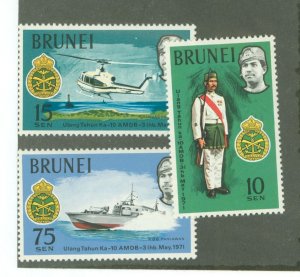 Brunei #162-4 Mint (NH)