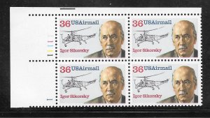 #C119 MNH Plate Block.