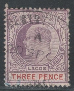 Lagos 1904 King Edward VII 3p Scott # 54a Used