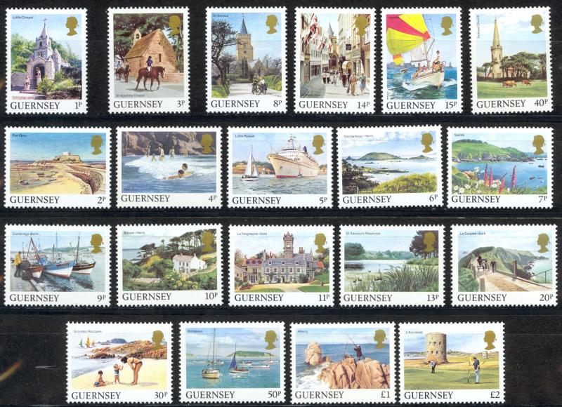 Guernsey Sc# 283-302 MNH 1984-1985 Places in Guernsey