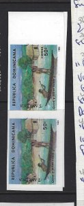 Dominican Republic 50c Color Trial Imperf Pair MNH (2gut)