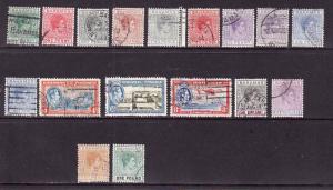 Bahamas-Sc #100-113-used KGVI set-definitives-1938-46