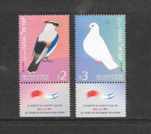 BIRDS - ISRAEL #1923-24  (with tabs) MNH