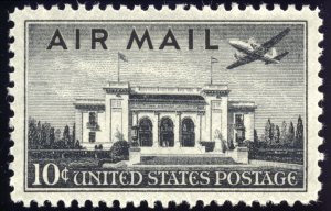 US C34 10c 1947 Air Mail Pan American Union Washington DC PSAG grade 100 NH