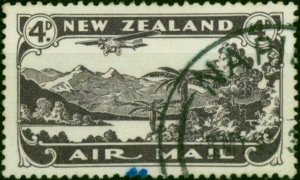 New Zealand 1931 4d Blackish Purple SG549 Fine Used