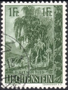 Liechtenstein #314  Used - Birches (1957)